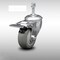 Service Caster 3.5 Inch SS Gray Polyurethane 3/8 Inch Threaded Stem Caster Total Lock Brake SCC SCC-SSTSTTL20S3514-PPUB-381615 - alternate 1